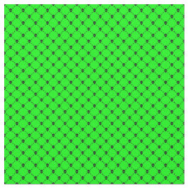 アシッドグリーンハロウィーンスカルクロスボーンプリント ファブリック