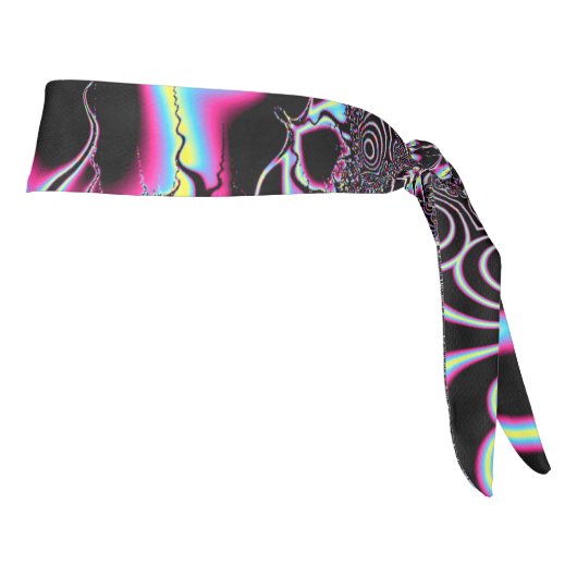 アシッドサイケデリックトリップフラクタル抽象芸術デジタルアート タイヘッドバンド (回転90)