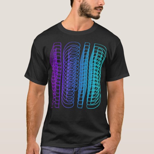 アシッドハウスベーパルウェーブテクノハウスミュージックEDM Tシャツ (正面)