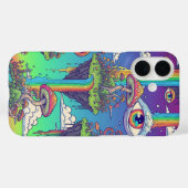 アシッド・サイケデリアby Natasha Us Case-Mate iPhoneケース (裏面 (横))