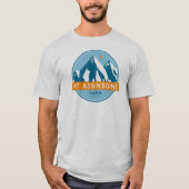 アシニボイン山の星と月 Tシャツ (正面)