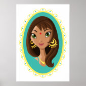 アシャザインディアン美しい ポスター (正面)