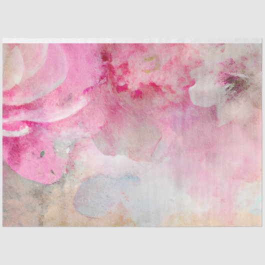 アシャビーシックフローラエフェメラデザインシリーズ8 薄葉紙 (正面)