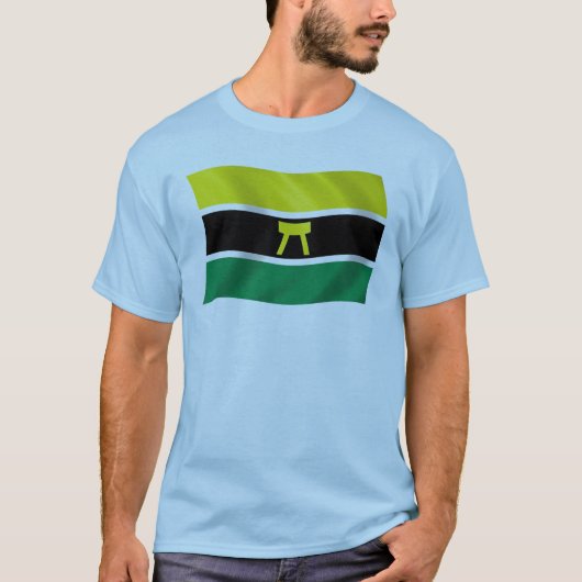 アシャンティの人々の旗Tシャツ Tシャツ (正面)