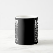 アシャンティ栄養ファクトアシャンティ名 コーヒーマグカップ (中央)