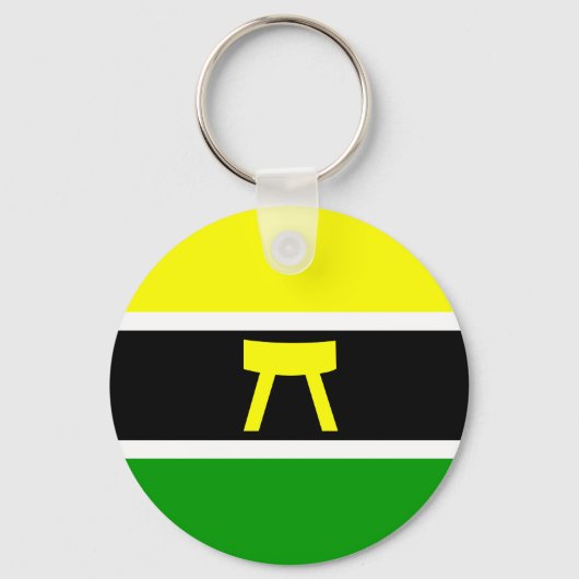 アシャンティ、ガーナ国旗 キーホルダー (正面)