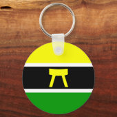 アシャンティ、ガーナ国旗 キーホルダー (正面)