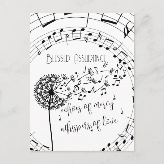 アシュア賛美ンス聖歌クリスチャン ポストカード (正面)