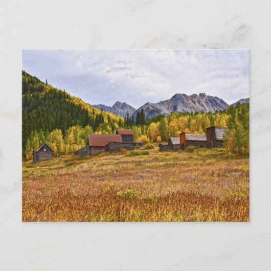 アシュクロフトコロラドマイニング幽霊タウン ポストカード (正面)