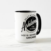 アシュケナズデリカテッセンレストラン，シカゴ マグカップ (正面右)