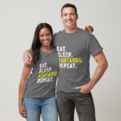 アシュタンガヨガをするための、食べる・寝る・アシュタンガヨガを繰り返す L Tシャツ (ユニセックス)