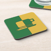 アシュトンダークグリーンと金ゴールドカップ コースター (左側)