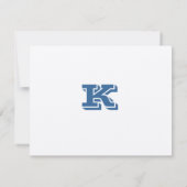 アシュトンバー（ユダヤ教の）バル・ミツバー招待状サンキュー 招待状 (裏面)