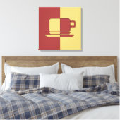 アシュトンブルゴーニュと金ゴールドカップ キャンバスプリント (インサイチュ (寝室))