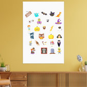 アシュトン名パーソナライズされた名姓アシュトン キャンバスプリント (インサイチュ (リビング))