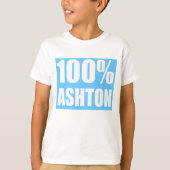 アシュトン名100% Tシャツ (正面)