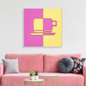 アシュトン薄紫金ゴールドカップ キャンバスプリント (インサイチュ (リビング))