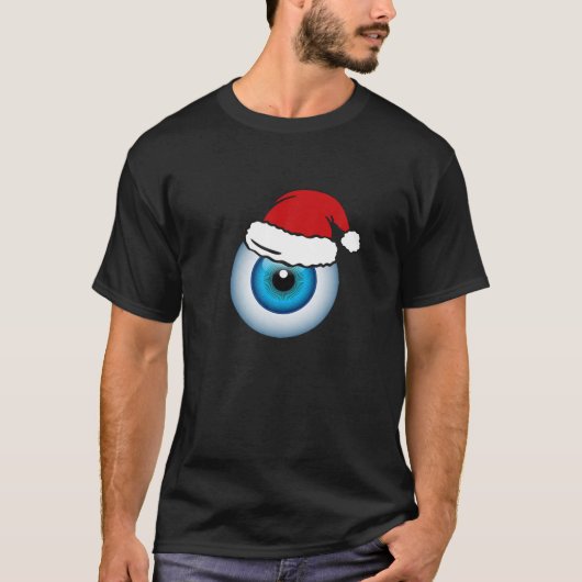アシュナーサンタハットクリスマスデザイン Tシャツ (正面)