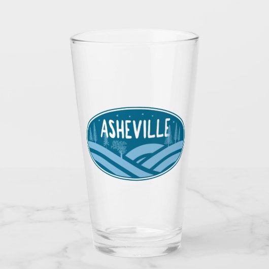 アシュビルノースカロライナアウトドア タンブラーグラス (正面)