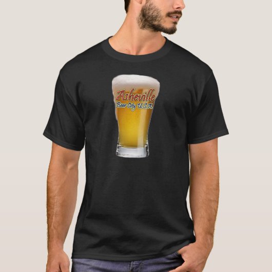 アシュビルビール都市米国 Tシャツ (正面)