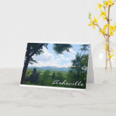 アシュビル、ノースカロライナからの挨拶状 カード (黄色い花)