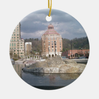アシュビルNCの噴水 セラミックオーナメント
