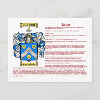 アシュビー(意味) ポストカード