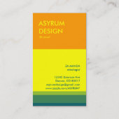 アシュラムポップ・アートの:ワイングラスとボトル 名刺 (裏面)