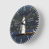 アシュランド防波堤灯時計 ラウンド壁時計 (傾斜)