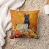 アシュリン秋枕（猫/子猫） クッション (ブランケット)