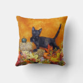 アシュリン秋枕（猫/子猫） クッション (裏面)