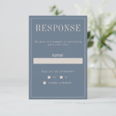 アシュリン | キュレート色 | ウェディング 出欠カード (スタンド正面)