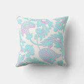 アシュリーズフォリー – ヴィンテージモダンフラワーピロー クッション (裏面)