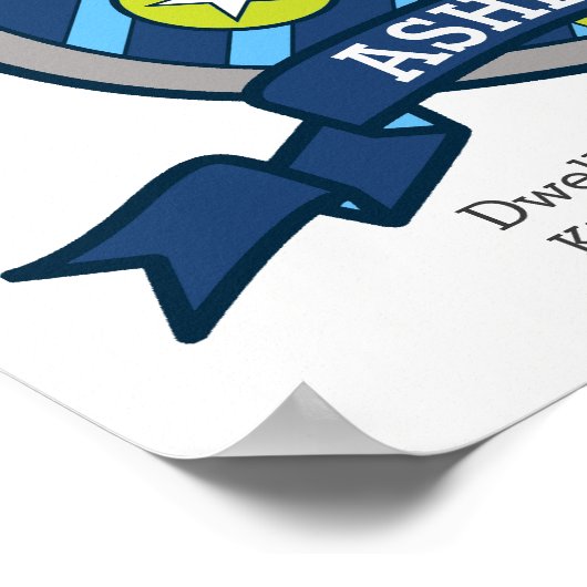 アシュリー少年の名前の意味ベアーグリーンクレストのポスター ポスター (角)