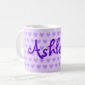 アシュリー島の紫 コーヒーマグカップ (正面左)