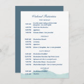 アシュリー＆ノーランの結婚式スケジュール1 招待状 (正面/裏面)