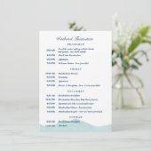 アシュリー＆ノーランの結婚式スケジュール1 招待状 (スタンド正面)