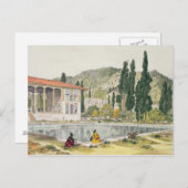 アシュレフの宮殿と庭園,ペルシャ,プレート80 ポストカード (正面/裏面)