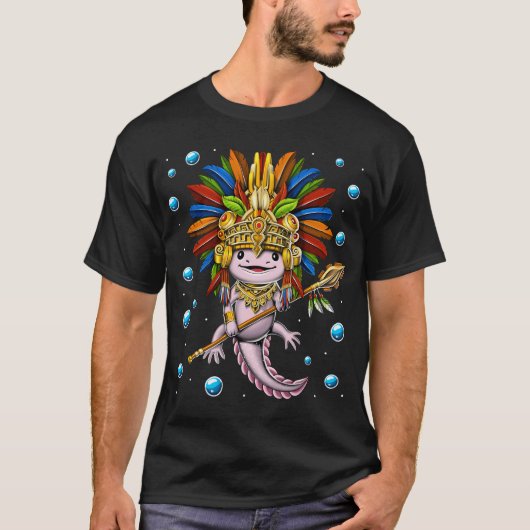 アショロトル アステカの戦士 Tシャツ (正面)