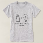 アシンアットイローバイバイインクリスチャンタイポグラフィ Tシャツ (デザイン正面)