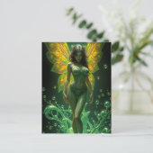 アシンザグリーン妖精はがき ポストカード (スタンド正面)