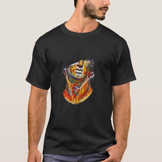 アシントギリシャの像抽象芸術先生15 Tシャツ (正面)