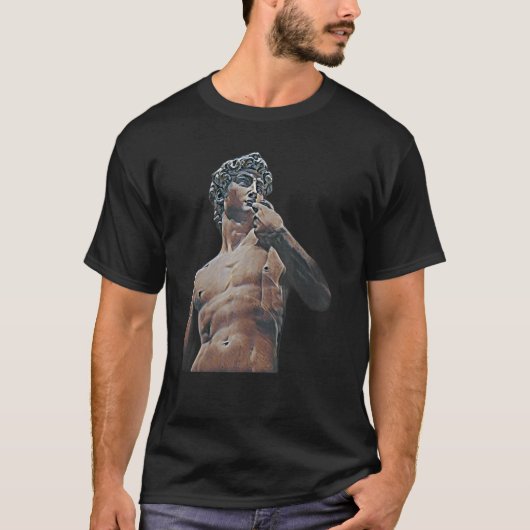 アシントギリシャの像抽象芸術先生35 Tシャツ (正面)