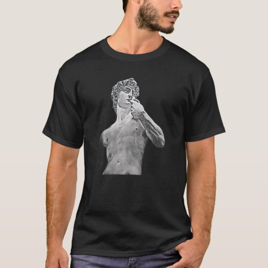 アシントギリシャの像抽象芸術先生43 Tシャツ (正面)