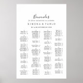 アシンプルベスペインのル座席表 ポスター (正面)