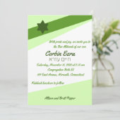アシンプルングルグリーン招待状 招待状 (スタンド正面)