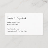 アシンプルーキビストプロフェッショナルデザイン 名刺 (裏面)