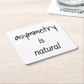 アシンメトリは自然紙コースター スクエアペーパーコースター (アングル)