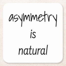 アシンメトリは自然紙コースター スクエアペーパーコースター
