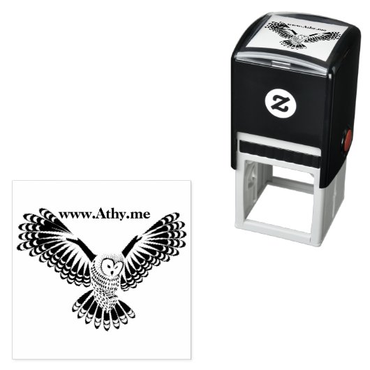 アシーアイルランドフクロウのゴム印 セルフインキングスタンプ (インサイチュ)